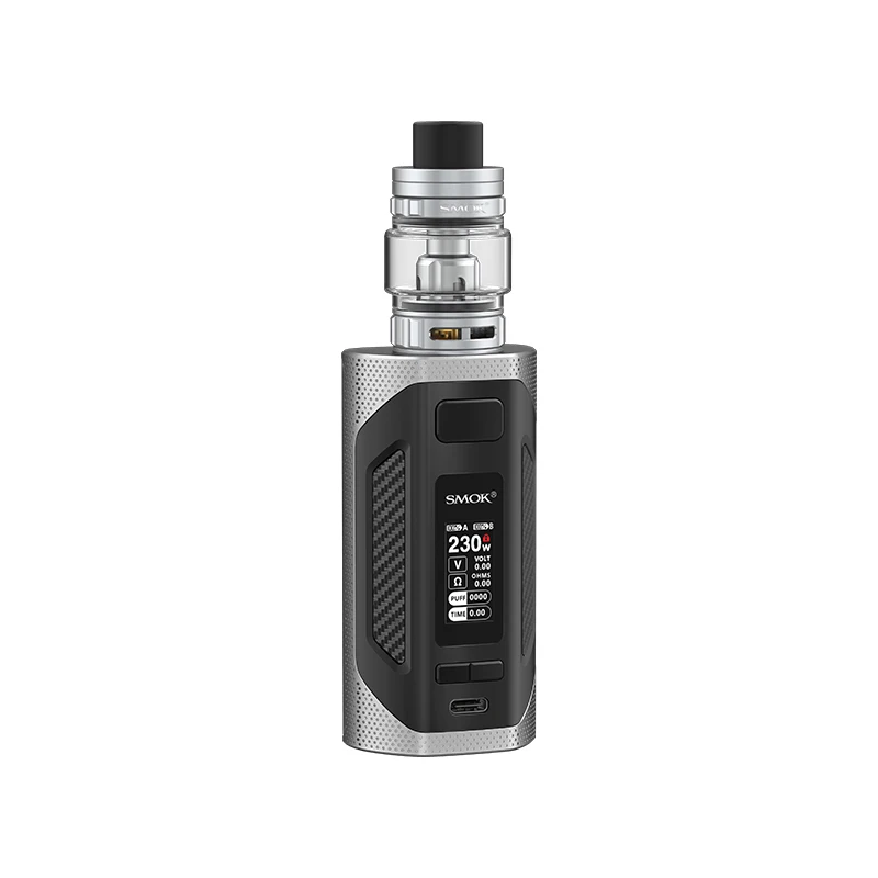 SMOK Rigel Kit 230W Rigel Box MOD Powered By 18650 With 6.5ml TFV9 Tank V9 Meshed Coil Electronic Cigarette Vaporizer VS Mag
SMOK Rigel Kit 230W Rigel Box MOD Powered By 18650 With 6.5ml TFV9 Tank V9 Meshed Coil Electronic Cigarette Vaporizer VS Mag