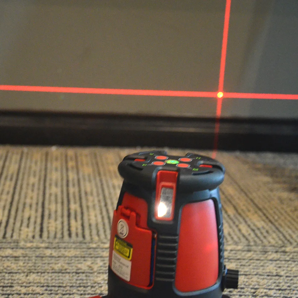 KAPRO Professional New 5 Lines 630-650NM Laser Level With Horizontal and Vertical Red Cross Line Gauge Meter Outdoor Tool | Инструменты