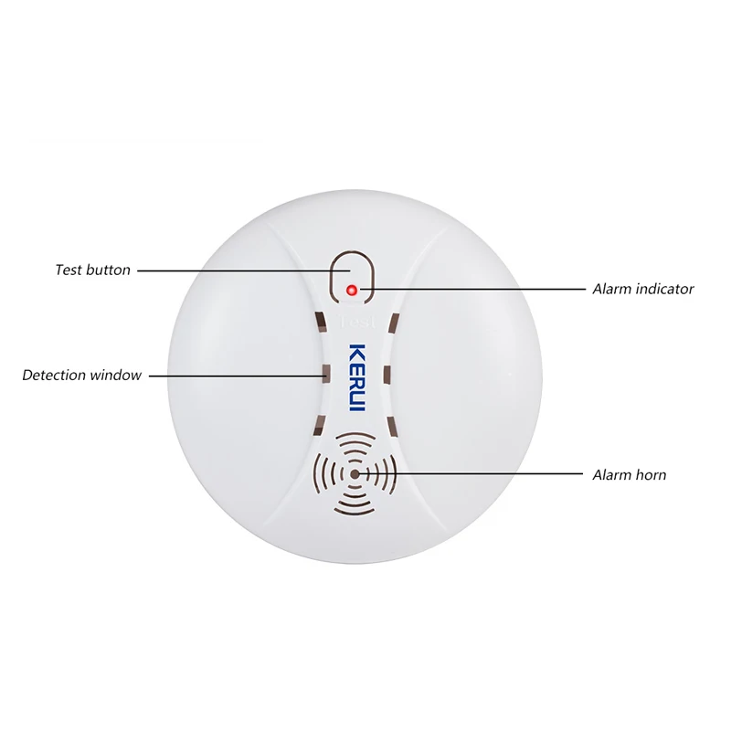 Беспроводной детектор дыма KERUI 5 шт. 433 МГц датчик Пожарной защиты для дома склада