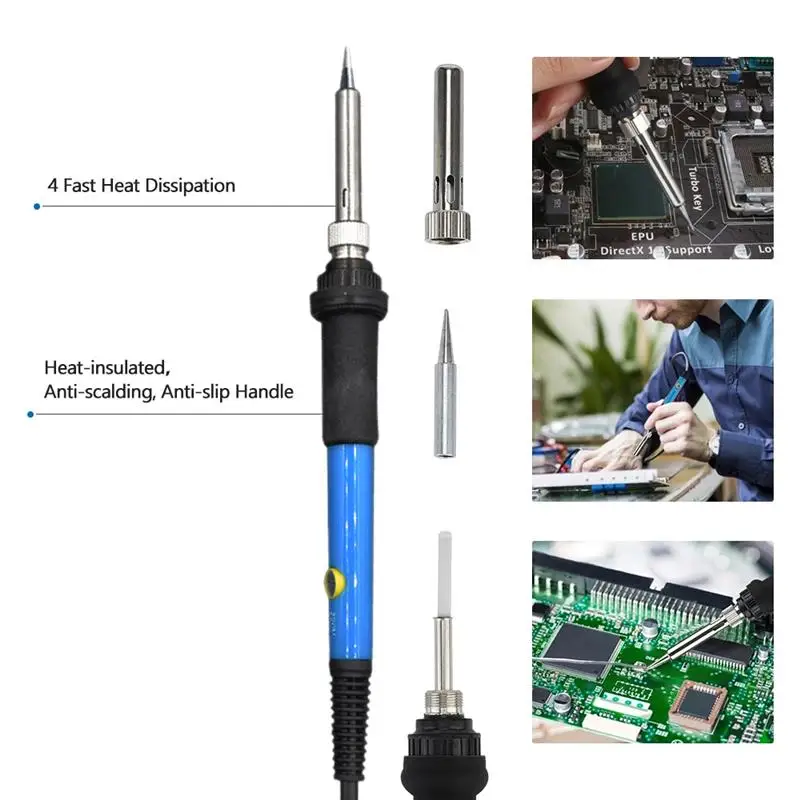 60W Engraving Pen Electric Soldering Iron Wood Burning Kit Flipping Word Embossing Pyrography Tool Craft Set 49Pcs
60W Engraving Pen Electric Soldering Iron Wood Burning Kit Flipping Word Embossing Pyrography Tool Craft Set 49Pcs