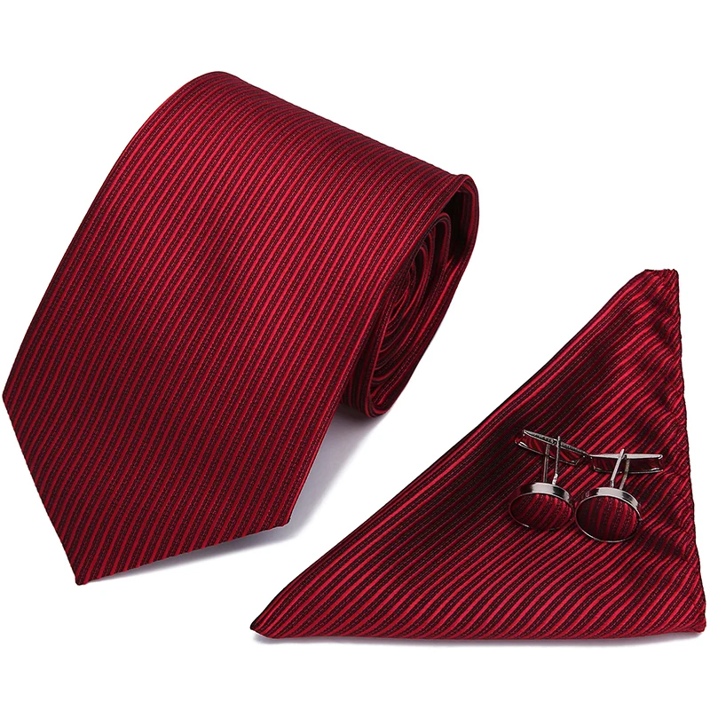 Модный мужской комплект галстуков деловой Свадебный галстук 7 5 см черный на шею F