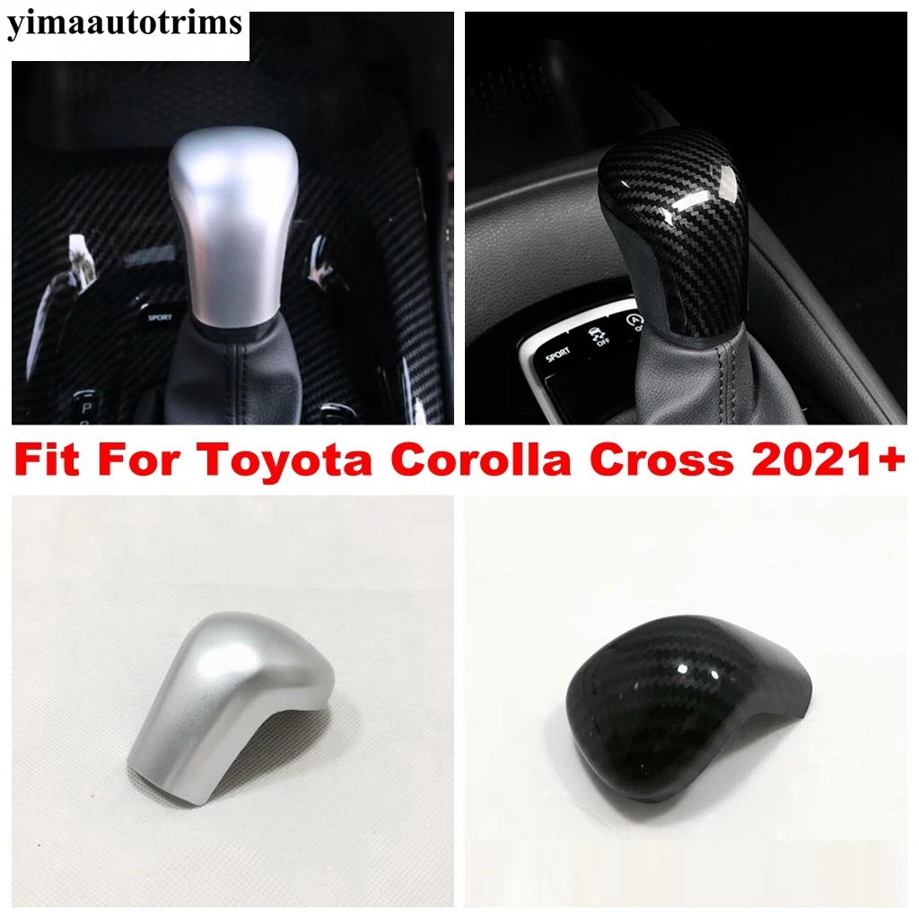 Car Carbon Fiber / Matte Speed Gear Shift Knob Head Cover Cap Trim ABS Interior Accessories For Toyota Corolla Cross 2021 2022
Car Carbon Fiber / Matte Speed Gear Shift Knob Head Cover Cap Trim ABS Interior Accessories For Toyota Corolla Cross 2021 2022