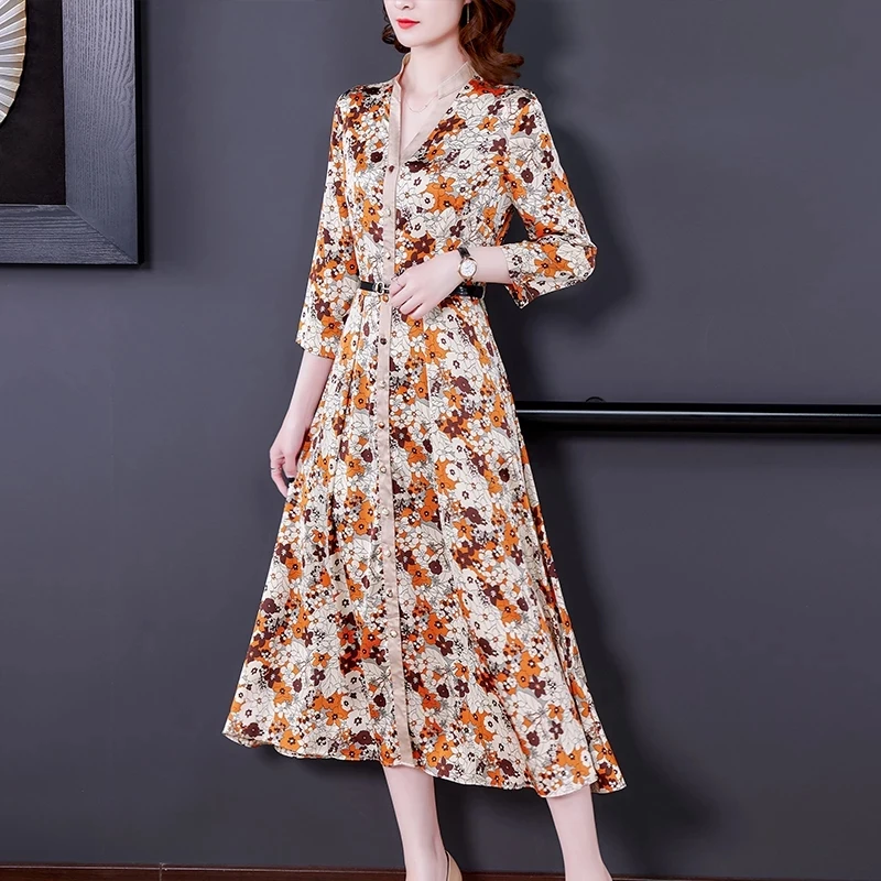 Spring Vintage Flroal Long Sleeve Beach Dress Autumn S- 3XL Plus Size Casual Dresses Women high quality Elegant Party Vestidos
Spring Vintage Flroal Long Sleeve Beach Dress Autumn S- 3XL Plus Size Casual Dresses Women high quality Elegant Party Vestidos