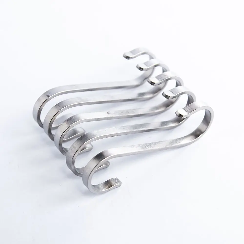 Stainless Steel S-Shaped Hooks Hanger for Kitchen Bathroom Belt Scarf Tie Storage Rack Space-saving Hanging Bag Hat Clothes
Stainless Steel S-Shaped Hooks Hanger for Kitchen Bathroom Belt Scarf Tie Storage Rack Space-saving Hanging Bag Hat Clothes
