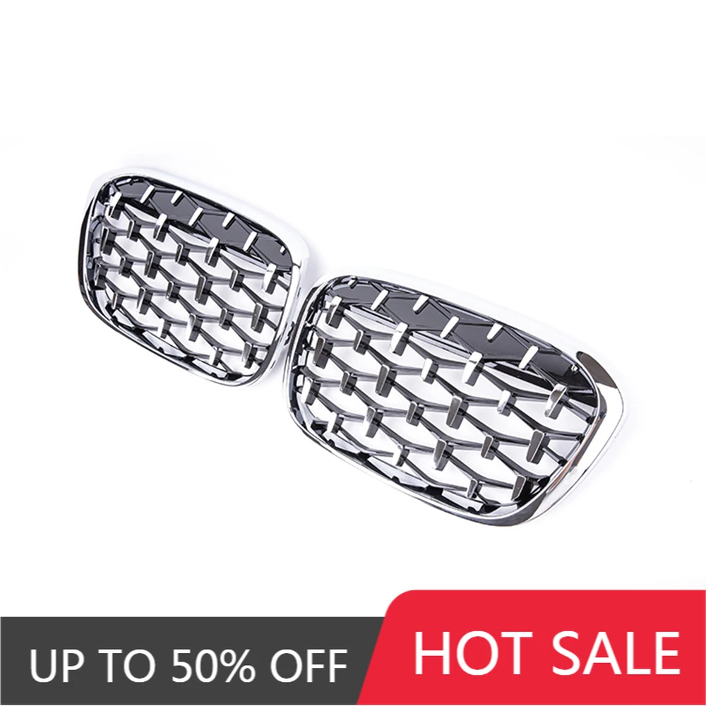 A Pair Diamond Grille Racing Grills Decoration Car Front Bumper Kidney Grill Auto Accessories For BMW X1 F48 F49 2014-2019
A Pair Diamond Grille Racing Grills Decoration Car Front Bumper Kidney Grill Auto Accessories For BMW X1 F48 F49 2014-2019