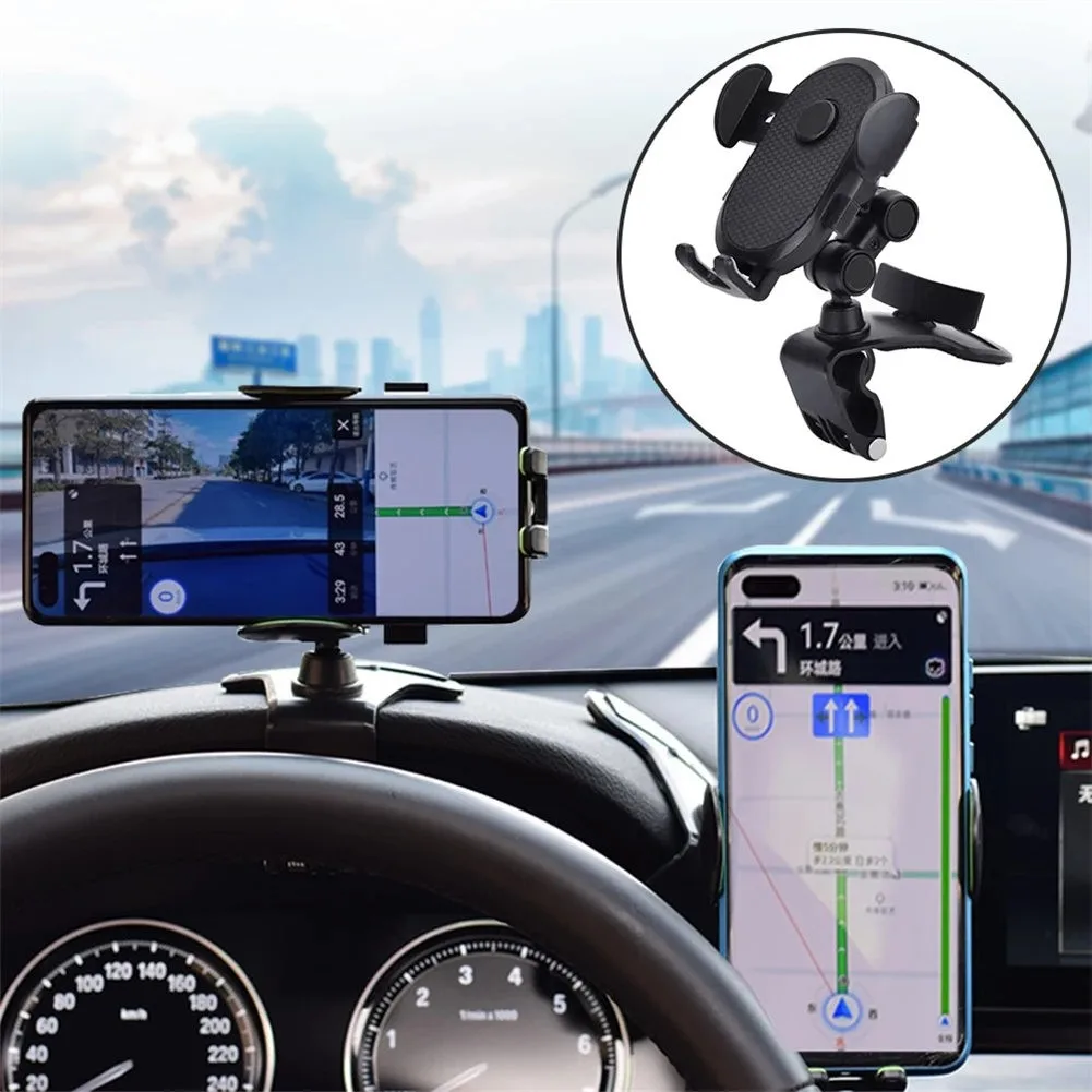 360° Clip On Dashboard Mobile In Car Phone Holder Mount Stand Cradle Universal Holder For Mobile Phone Black
360° Clip On Dashboard Mobile In Car Phone Holder Mount Stand Cradle Universal Holder For Mobile Phone Black