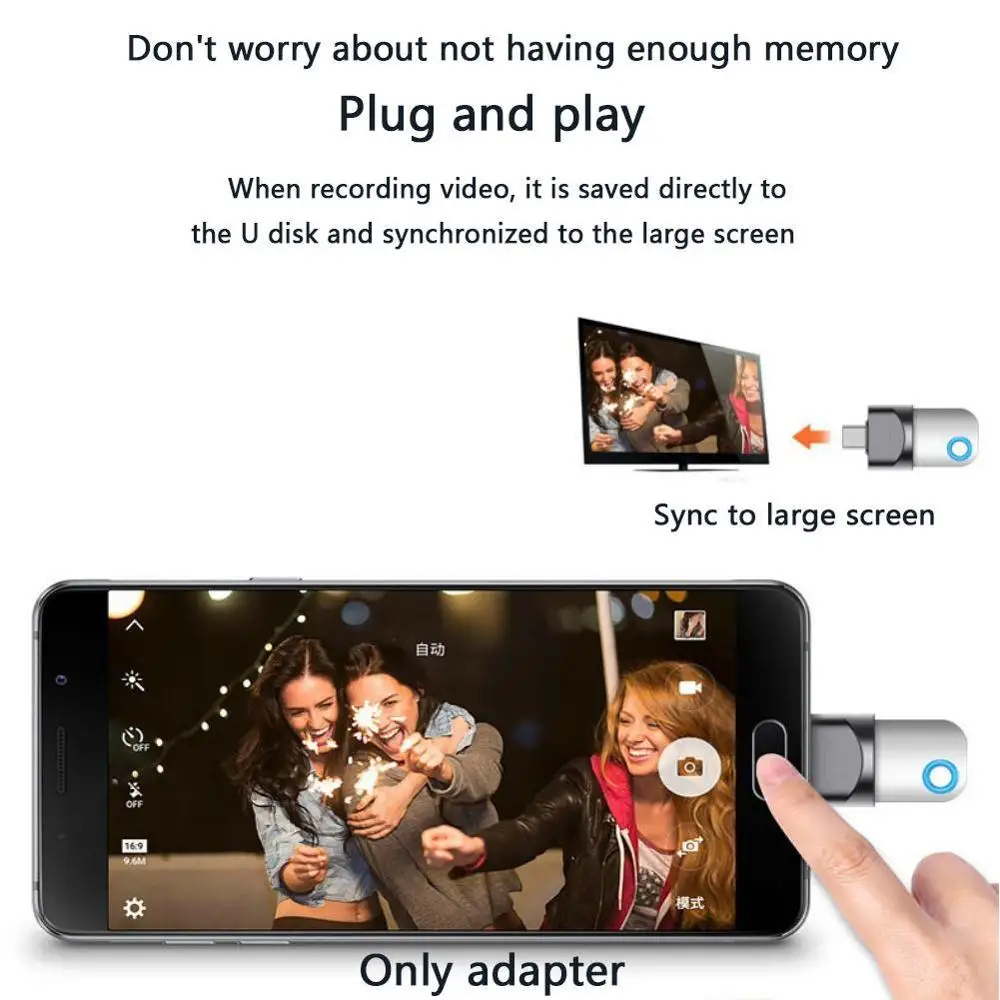 Metal USB 3.1 Type-C Male To USB 2.0 A Female OTG Data Adapter Type C OTG Adapter For Samsung S8 For MacBook Series
Metal USB 3.1 Type-C Male To USB 2.0 A Female OTG Data Adapter Type C OTG Adapter For Samsung S8 For MacBook Series