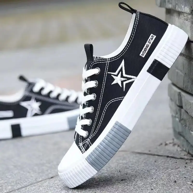 Canvas Shoes Lace-Up Men's Shoes Breathable Couple Low-Top Shoes Korean Version Of All-Match Sneakers Youth Trend Sneakers
Canvas Shoes Lace-Up Men's Shoes Breathable Couple Low-Top Shoes Korean Version Of All-Match Sneakers Youth Trend Sneakers