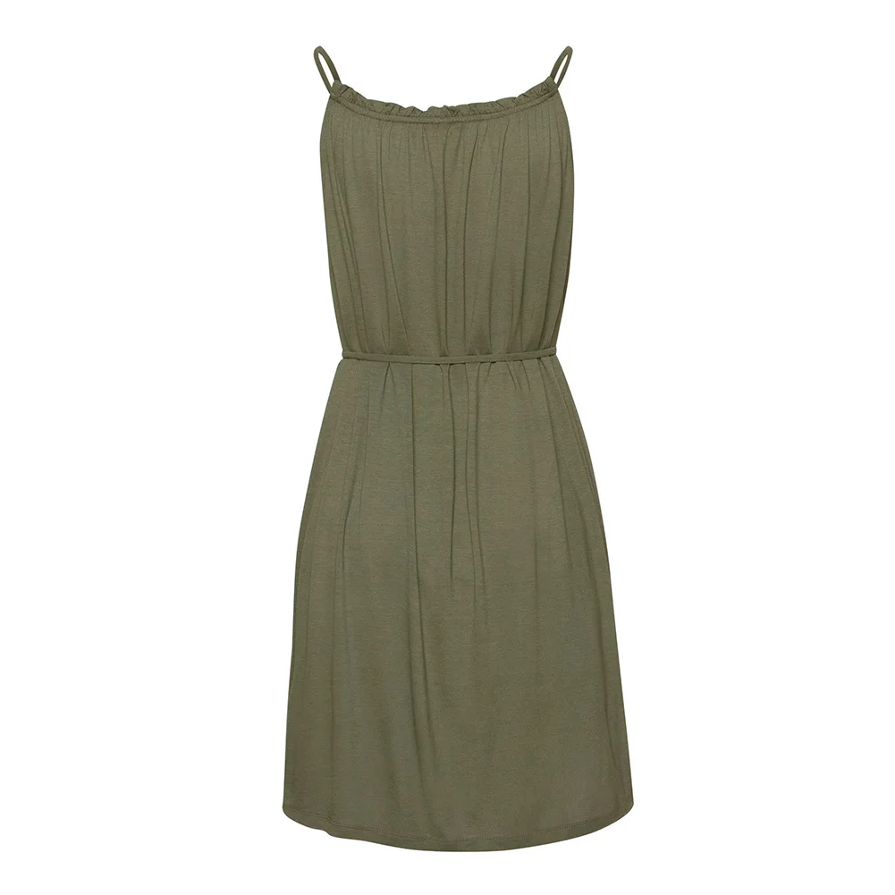 Women Sleeveless Solid Color Dress Loose Casual for Summer Beach Party Holiday -OPK
Women Sleeveless Solid Color Dress Loose Casual for Summer Beach Party Holiday -OPK