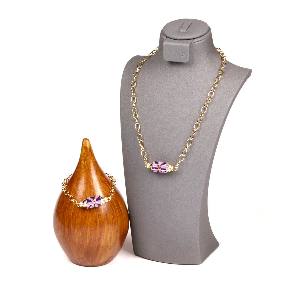 3Set New arrival gold plating cooper necklace and bracelet set, fashion colorful enamel Praying Box connector jewery 
3Set New arrival gold plating cooper necklace and bracelet set, fashion colorful enamel Praying Box connector jewery