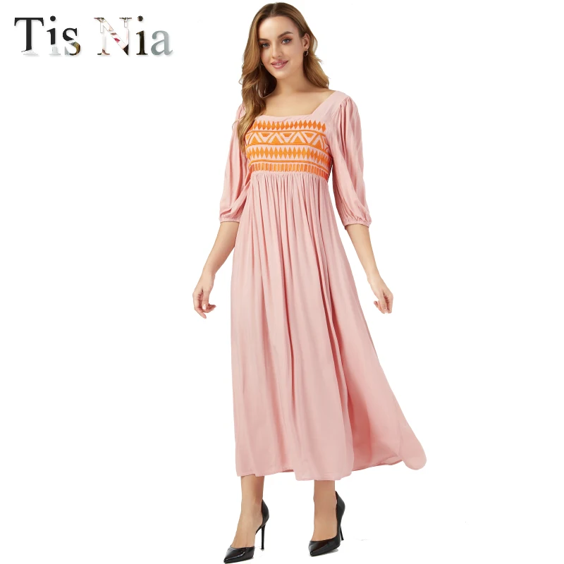 2020 Ladies Sexy Solid Color Dress Summer Embroidered Long Skirt Beach Skirt Halter Dress Bohemian Long Skirt Vestidos Femme
2020 Ladies Sexy Solid Color Dress Summer Embroidered Long Skirt Beach Skirt Halter Dress Bohemian Long Skirt Vestidos Femme