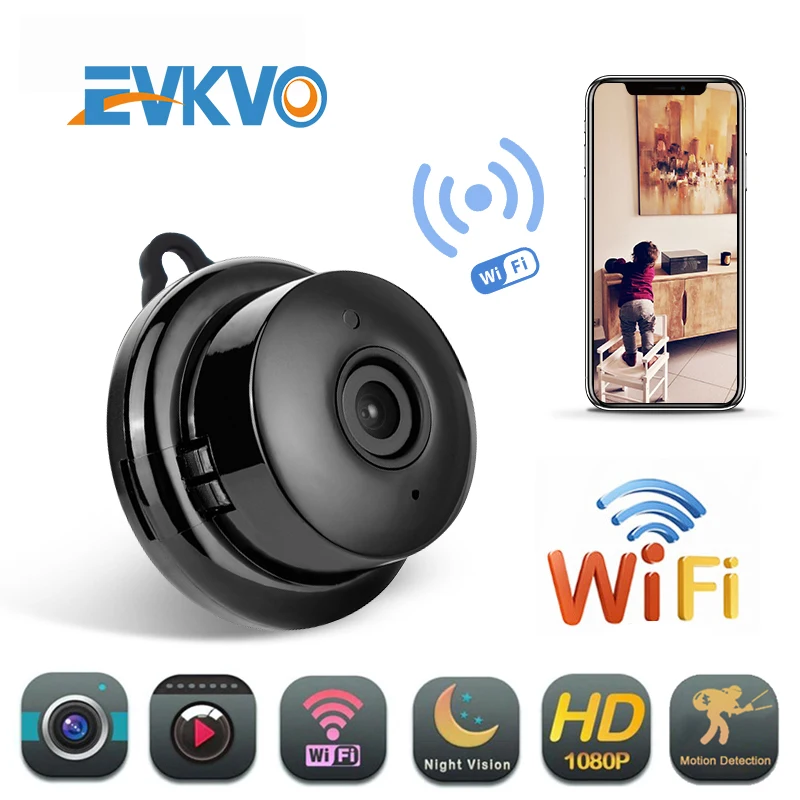 EVKVO умный дом 1080P мини WIFI облачное хранилище IP камера беспроводная маленькая CCTV