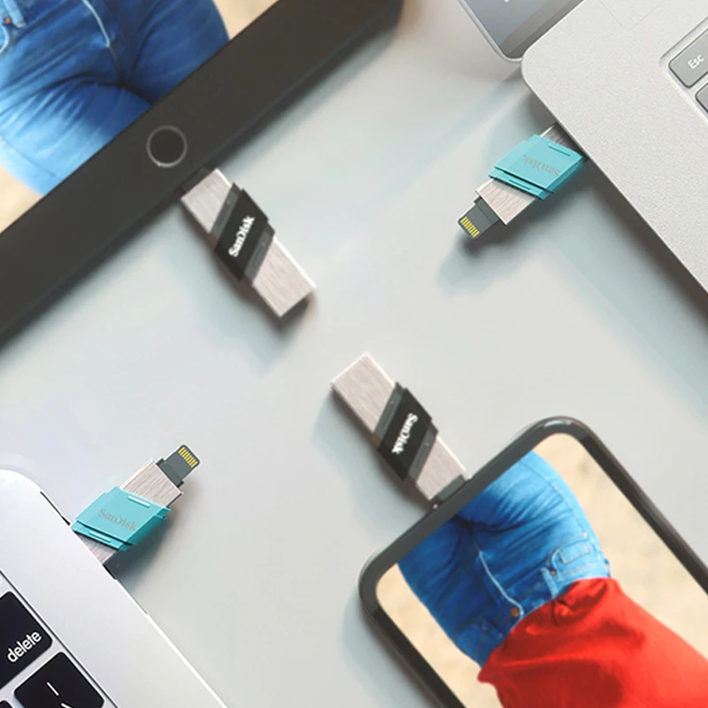 SanDisk USB Flash Drive iXpand Flip OTG Lightning USB 3.1 Stick 256GB 128GB 64GB Pen Drive MFi For iPhone & iPad and USB Type-A
SanDisk USB Flash Drive iXpand Flip OTG Lightning USB 3.1 Stick 256GB 128GB 64GB Pen Drive MFi For iPhone & iPad and USB Type-A