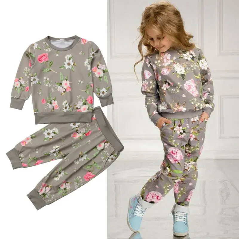 2-7Y Girls Kids Autumn 2PCS Baby Clothes Floral Long Sleeve Tops+Harem Pants Outfit Sets Tracksuit Outfit Set Casual Clothing
2-7Y Girls Kids Autumn 2PCS Baby Clothes Floral Long Sleeve Tops+Harem Pants Outfit Sets Tracksuit Outfit Set Casual Clothing