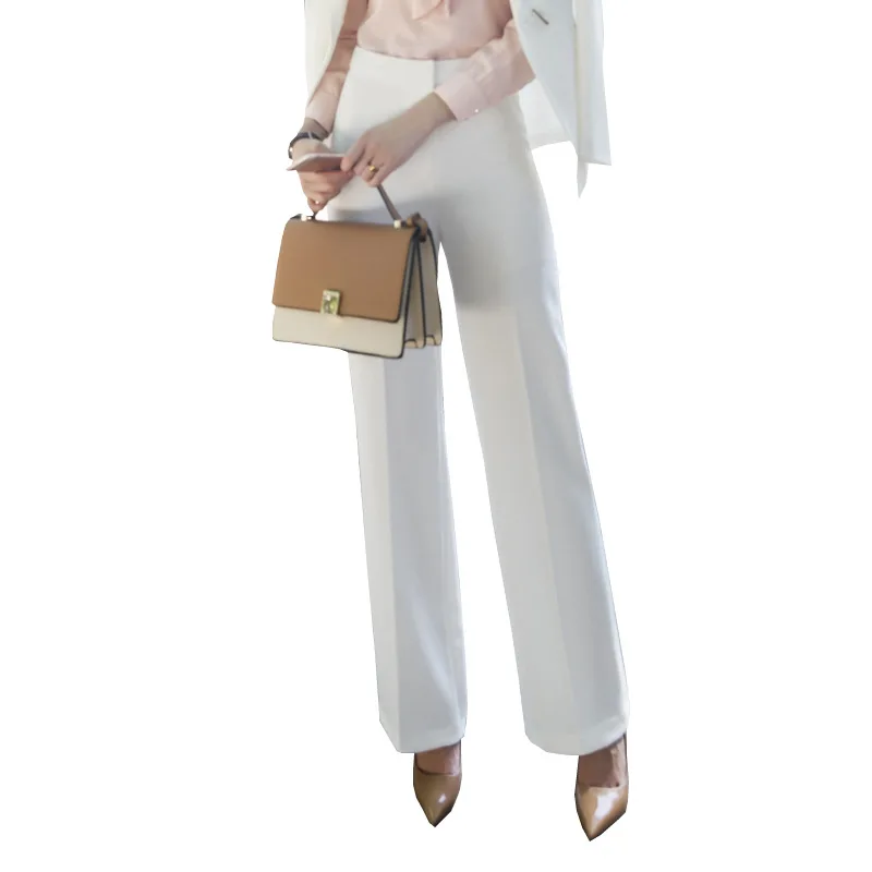 Office Ladies Straight Leg Dress Pants for Women 2020 Spring Autumn Korean Style Black White Work Pant Womens Formal Trousers
Office Ladies Straight Leg Dress Pants for Women 2020 Spring Autumn Korean Style Black White Work Pant Womens Formal Trousers
