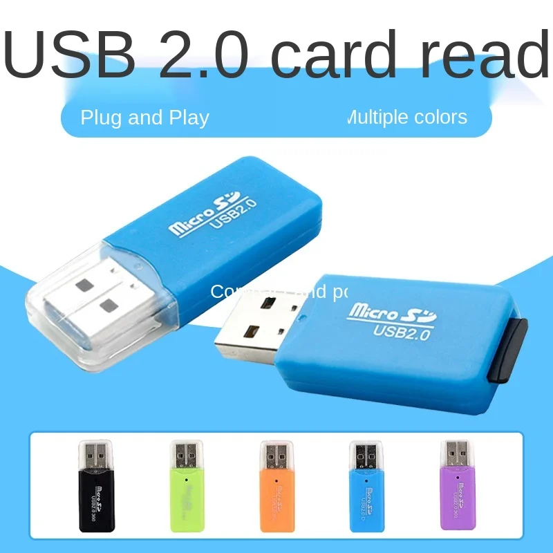Высококачественный простой USB 2 0 Micro SD TF кардридер для флэш-памяти портативный