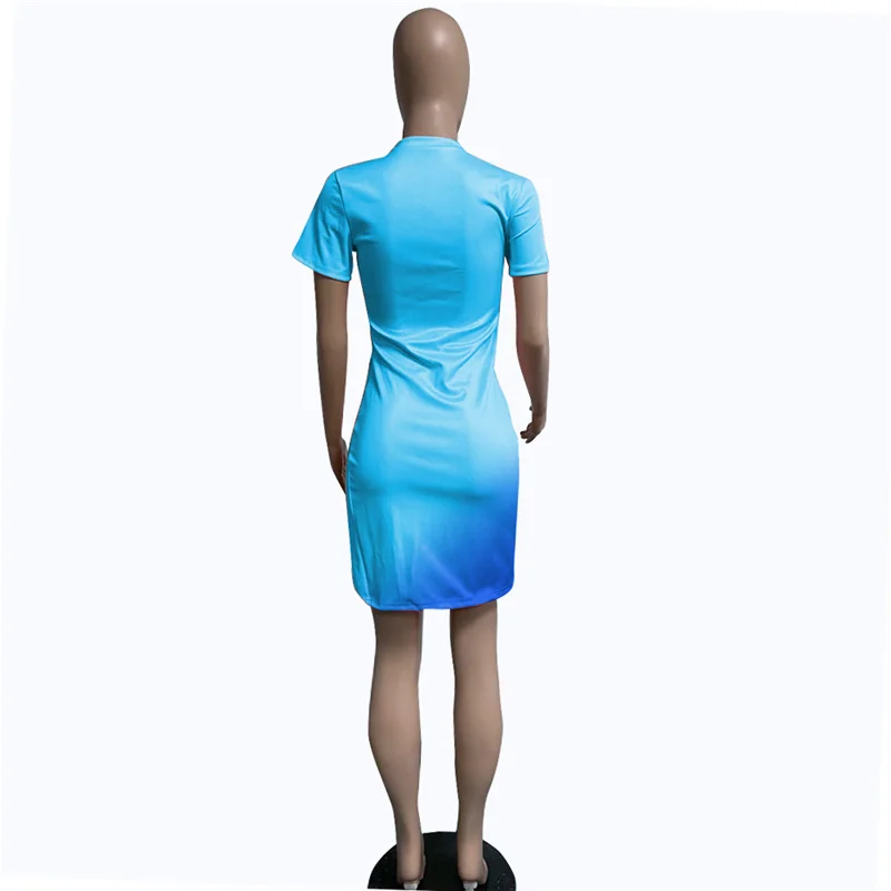2021 Summer Women Fashion Gradient Bifurcation New High Waist Round Neck Sexy Tight Elasticity Ladies Nightclub Party MIni Dress
2021 Summer Women Fashion Gradient Bifurcation New High Waist Round Neck Sexy Tight Elasticity Ladies Nightclub Party MIni Dress