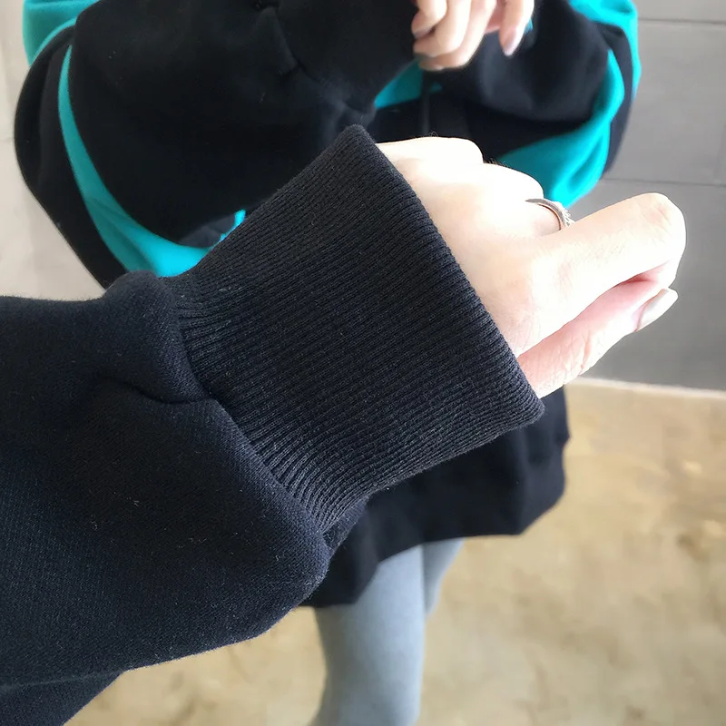 New Women Sweatshirt Autumn Winter Korean Loose Patchwork Hoodies Casual Long Sleeve Thick Fleece Sweatshirt Women
New Women Sweatshirt Autumn Winter Korean Loose Patchwork Hoodies Casual Long Sleeve Thick Fleece Sweatshirt Women