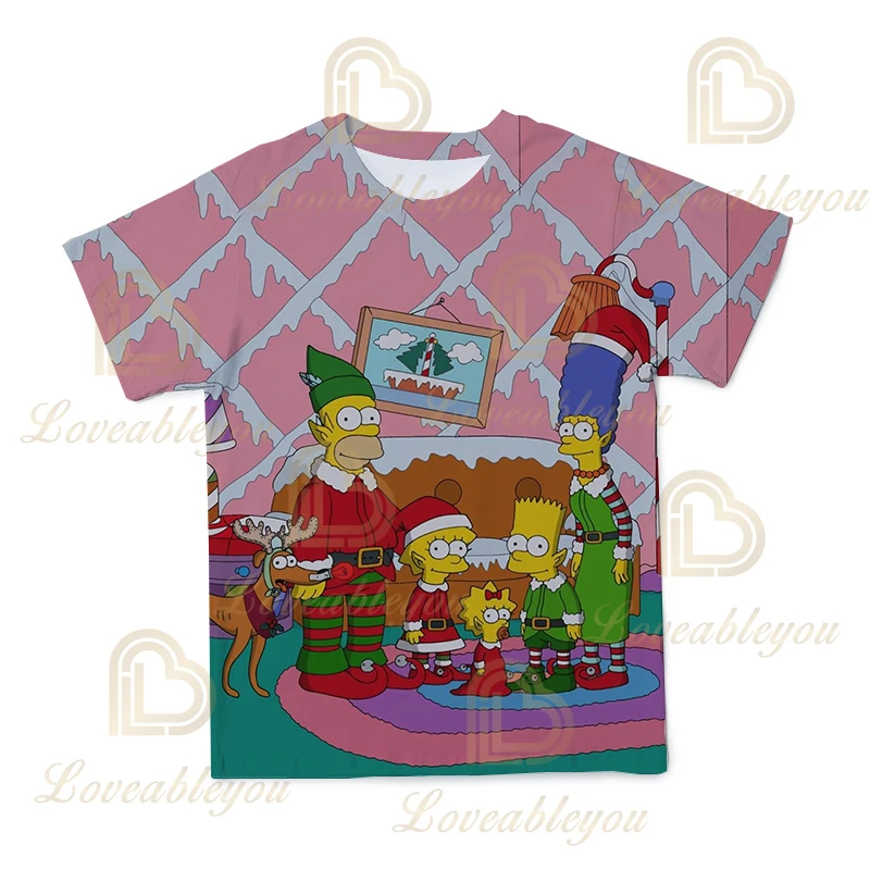 Christmas New Simpson Theme 3D T-Shirt Parent-Child Clothing Street Style Anime Harajuku O-Neck 110-6XL
Christmas New Simpson Theme 3D T-Shirt Parent-Child Clothing Street Style Anime Harajuku O-Neck 110-6XL