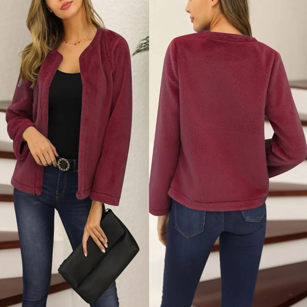 New Arrival Women Plush Long Sleeve Cardigan Autumn Spring Casual Sweater Coat Outwear
New Arrival Women Plush Long Sleeve Cardigan Autumn Spring Casual Sweater Coat Outwear