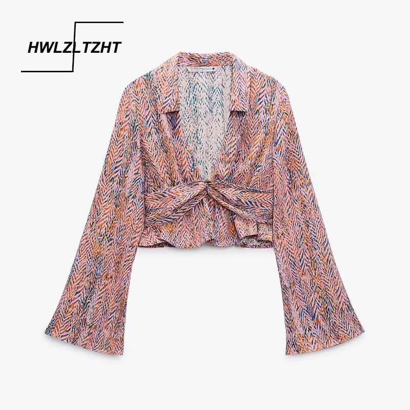 HWLZLTZHT Print Blouses Women Ruffle Crop Top Woman Summer 2021 Long Sleeve Blouse Female Collared Shirts Pleated Ladies Tops 
HWLZLTZHT Print Blouses Women Ruffle Crop Top Woman Summer 2021 Long Sleeve Blouse Female Collared Shirts Pleated Ladies Tops