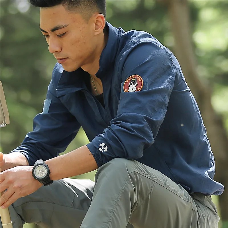 Summer Man's Tactical Jacket Outdoor Sun Protection In Coat Quick Drying Camouflage Windbreaker Breathable Thin Jacket Outwear
Summer Man's Tactical Jacket Outdoor Sun Protection In Coat Quick Drying Camouflage Windbreaker Breathable Thin Jacket Outwear