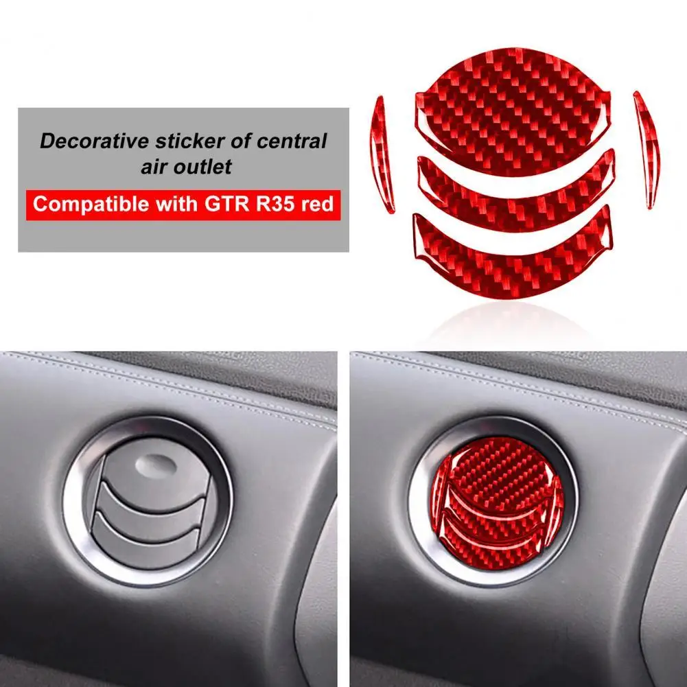 5Pcs Panel Sticker Wear-resistant Decorative Carbon Fiber Interior Air Vent Panel Decor Sticker for GTR R35 2008-2016
5Pcs Panel Sticker Wear-resistant Decorative Carbon Fiber Interior Air Vent Panel Decor Sticker for GTR R35 2008-2016