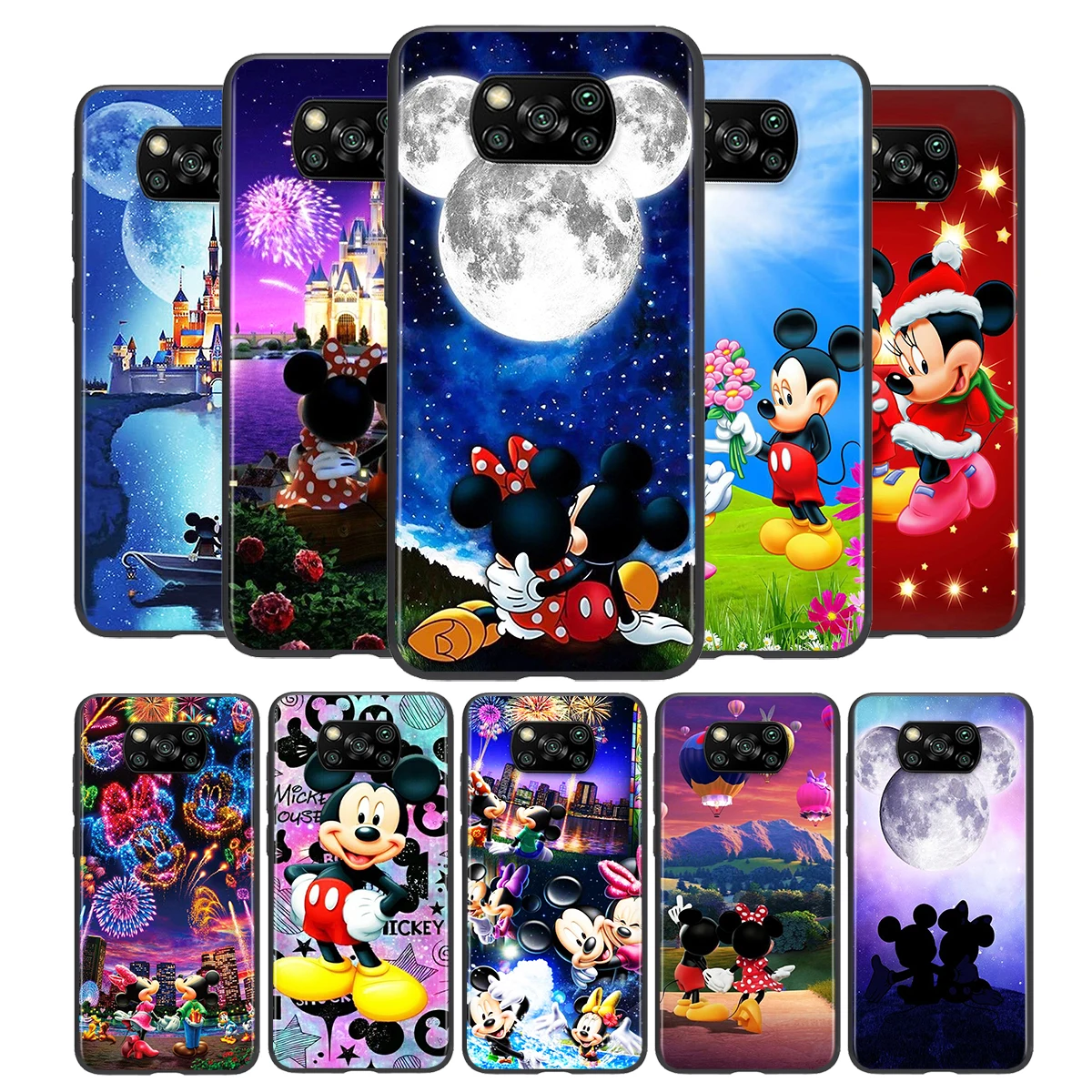 For Xiaomi Civi Play Mix 3 A2 A1 6X 5X Poco X3 NFC F3 GT M3 M2 X2 F2 Pro C3 F1 Soft Mickey Minnie cute Black Phone Case 
For Xiaomi Civi Play Mix 3 A2 A1 6X 5X Poco X3 NFC F3 GT M3 M2 X2 F2 Pro C3 F1 Soft Mickey Minnie cute Black Phone Case