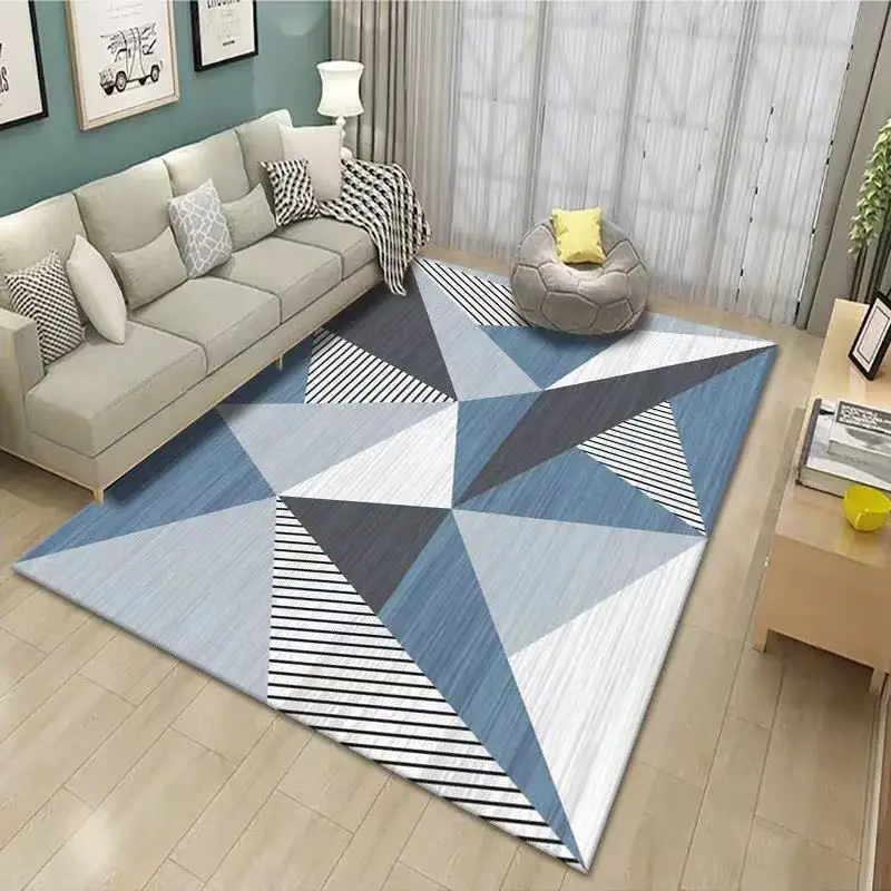 Nordic geometric living room carpet Simple modern household living room coffee table carpet Bedroom bedside carpet.
Nordic geometric living room carpet Simple modern household living room coffee table carpet Bedroom bedside carpet.