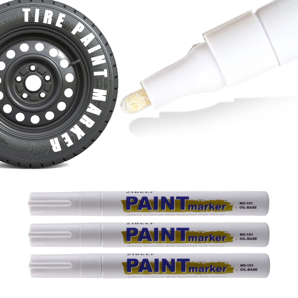 3Pcs Waterproof Car Wheel Tire Oily Painting Mark Pen Auto Rubber Tyre Tread CD Metal Permanent Paint Marker Car Paint Pen
3Pcs Waterproof Car Wheel Tire Oily Painting Mark Pen Auto Rubber Tyre Tread CD Metal Permanent Paint Marker Car Paint Pen