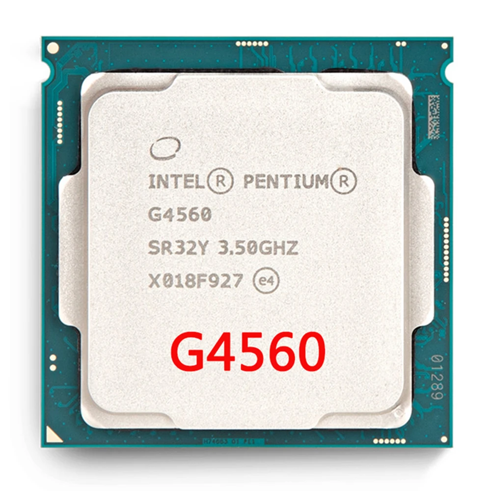 Intel Pentium G4560 Processor 3MB Cache 3.50GHz LGA1151 Dual Core Desktop PC CPU USED 
Intel Pentium G4560 Processor 3MB Cache 3.50GHz LGA1151 Dual Core Desktop PC CPU USED