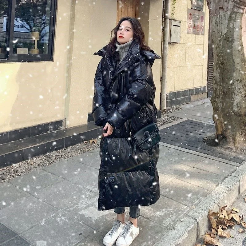 2021 Winter New KoreanYouth White Duck Down Bright Face Leisure Loose Thickened Down Jacket Women's Middle And Long Style
2021 Winter New KoreanYouth White Duck Down Bright Face Leisure Loose Thickened Down Jacket Women's Middle And Long Style