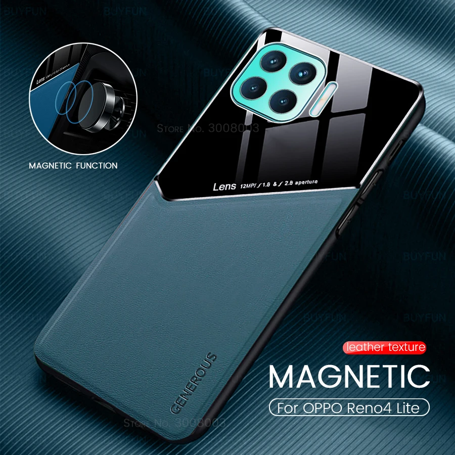 Plexiglass Leather Texture Car Magnetic Holder Back Cover for OPPO Reno4 Lite Case On Reno 4Lite 4 Light 6.43'' Shockproof Coque
Plexiglass Leather Texture Car Magnetic Holder Back Cover for OPPO Reno4 Lite Case On Reno 4Lite 4 Light 6.43'' Shockproof Coque