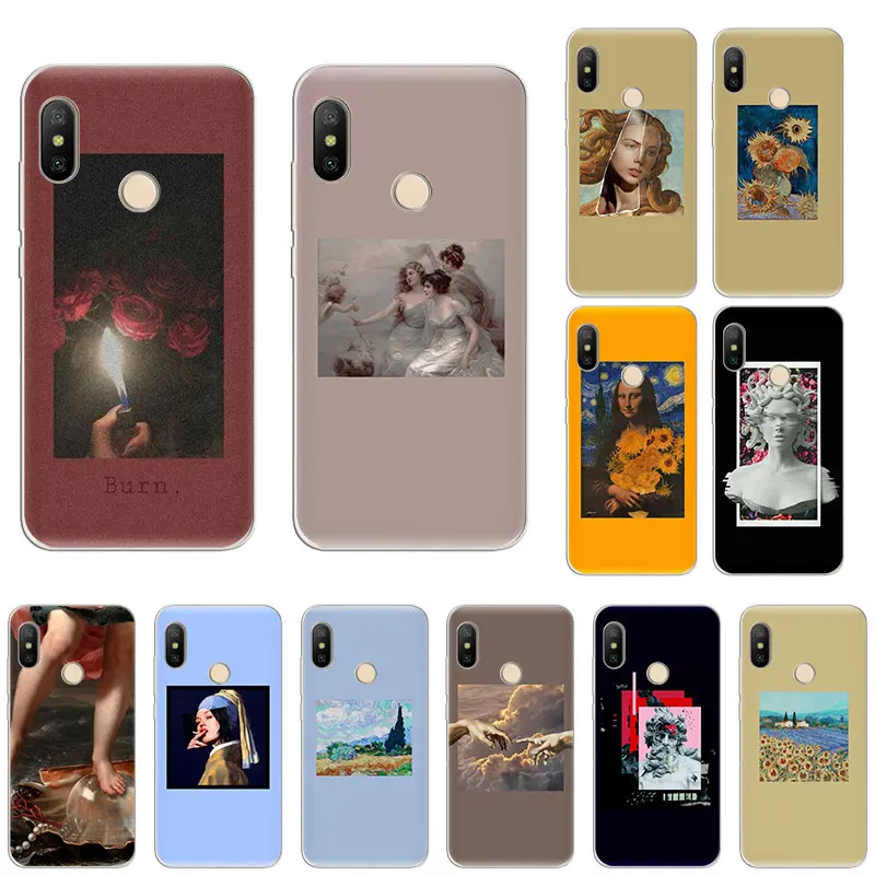 Силиконовый чехол для Xiaomi F1 9T 9 SE 8 A2 Lite A1 Go Mix3 Redmi K20 7A S2 Note 8T 4X 5 6 7 Pro Картина Ван Гога