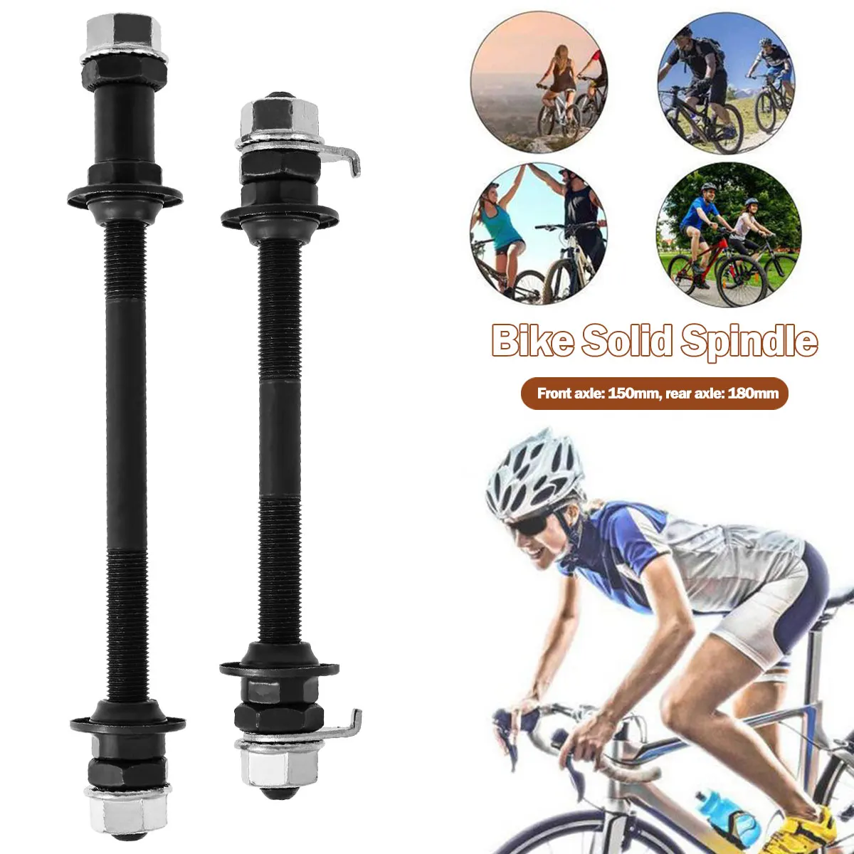 Mountain Bike Bicycle Quick Release Front Back Axles Hollow Hub Shaft Lever Speed Change Front Axle/ 180 mm Rear Axle Wheel Hub
Mountain Bike Bicycle Quick Release Front Back Axles Hollow Hub Shaft Lever Speed Change Front Axle/ 180 mm Rear Axle Wheel Hub