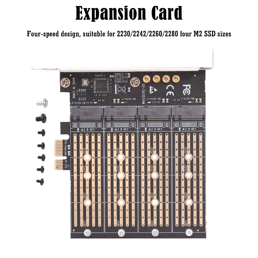 SA3034M NVME M.2 to PCI-E 1x Adapter Card for M-Key NVME/B-Key SATA Extender Board Computer Expansion 2230/2242/2260/2280 Part
SA3034M NVME M.2 to PCI-E 1x Adapter Card for M-Key NVME/B-Key SATA Extender Board Computer Expansion 2230/2242/2260/2280 Part