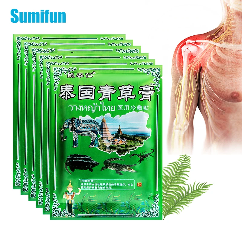 24pcs Thailand Herbal Analgesic Plaster Scorpion Back Neck Arthritis Joint Pain Relief Patch Lumbar Muscle Sprain Paste Sticker
24pcs Thailand Herbal Analgesic Plaster Scorpion Back Neck Arthritis Joint Pain Relief Patch Lumbar Muscle Sprain Paste Sticker