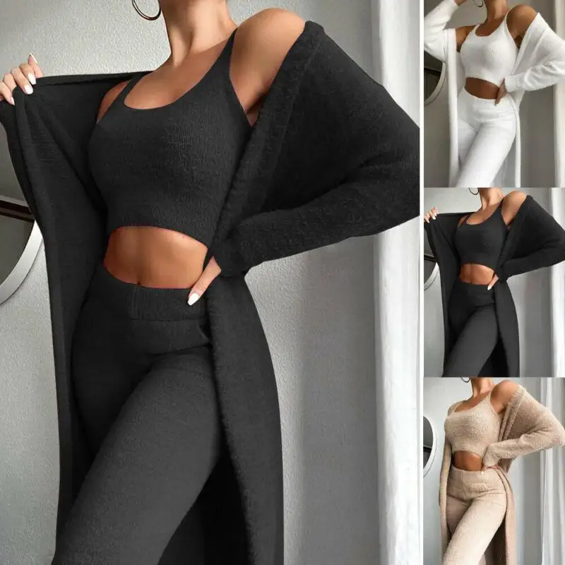Women Teddy Plush Lounge Wear Set Solid Color Leisure Suit Fashion Tracksuits Fleece Cardigan
Women Teddy Plush Lounge Wear Set Solid Color Leisure Suit Fashion Tracksuits Fleece Cardigan