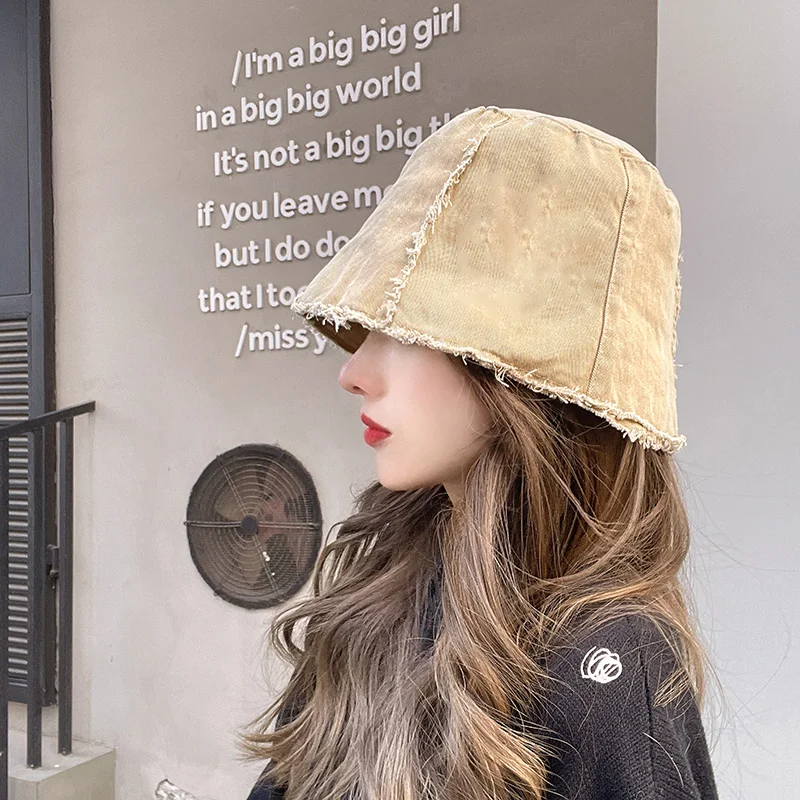Niche cowboy fisherman hat, Japanese tide bucket hat, personality visor hat, women 
Niche cowboy fisherman hat, Japanese tide bucket hat, personality visor hat, women