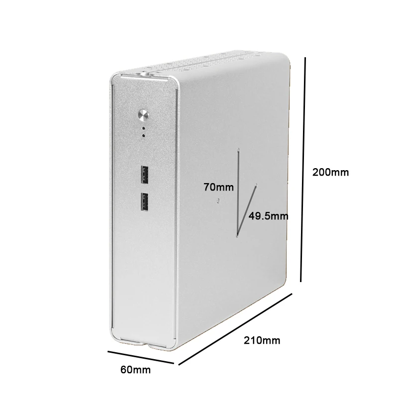 ITX mini case All aluminum desktop mini host computer desktop mini ITX case HTPC small case back-mounted
ITX mini case All aluminum desktop mini host computer desktop mini ITX case HTPC small case back-mounted
