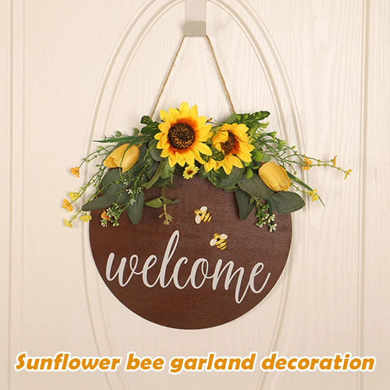 Rustic Welcome Sign with Sunflower Front Door Decor Round Wood Hanging Sign Farmhouse Porch Decorations for Home B1
Rustic Welcome Sign with Sunflower Front Door Decor Round Wood Hanging Sign Farmhouse Porch Decorations for Home B1