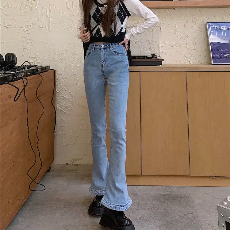 Horseshoe Flare Denim Pants Women's Spring Summer High Waist Slim Casual Mermaid Jeans Streetwear Long Denim Trousers For Women
Horseshoe Flare Denim Pants Women's Spring Summer High Waist Slim Casual Mermaid Jeans Streetwear Long Denim Trousers For Women