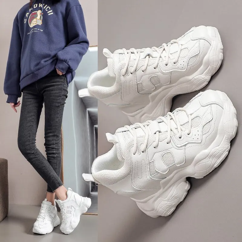 High Platform Women Sneakers New Spring Thick Sole Casual Shoes Breathable Mesh Walking Autumn Chunky Shoes Woman Zapatos Mujer
High Platform Women Sneakers New Spring Thick Sole Casual Shoes Breathable Mesh Walking Autumn Chunky Shoes Woman Zapatos Mujer