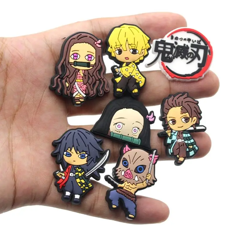 Hot 1pcs Demon Slayer PVC Shoe Charms Anime Cartoon DIY Decorations Shoe Aceessories Fit croc Clogs Unisex kids X-mas Gifts jibz
Hot 1pcs Demon Slayer PVC Shoe Charms Anime Cartoon DIY Decorations Shoe Aceessories Fit croc Clogs Unisex kids X-mas Gifts jibz