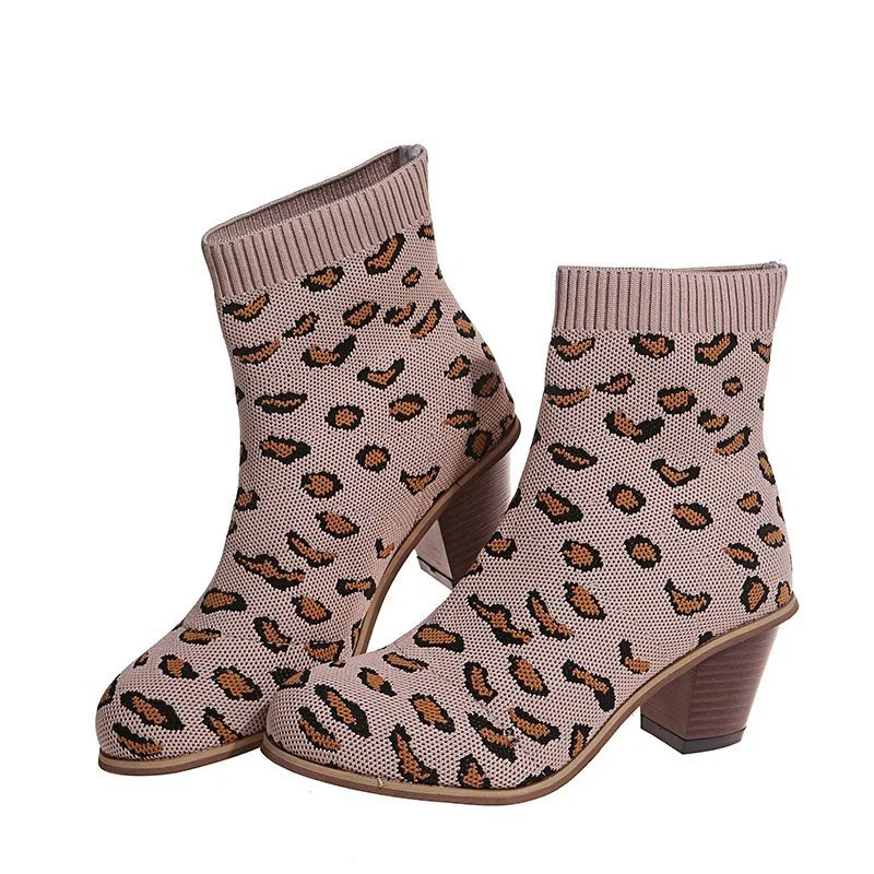 Female Sock Boots Short Mid Heels Women Pumps Square Heel Fashion Leopard Plus Size Woman Casual Shoes Slip On Knitting New 2021
Female Sock Boots Short Mid Heels Women Pumps Square Heel Fashion Leopard Plus Size Woman Casual Shoes Slip On Knitting New 2021