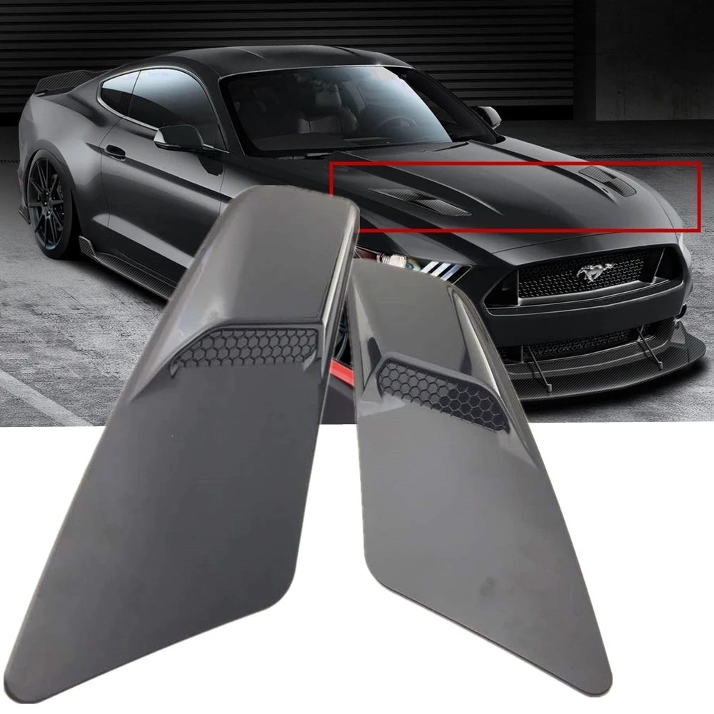 ABS Plastic Car Air Intake Scoop Bonnet Hood Vent Front Hood Vent For Ford Mustang 2015-2017 Panel Trim 2pcs 
ABS Plastic Car Air Intake Scoop Bonnet Hood Vent Front Hood Vent For Ford Mustang 2015-2017 Panel Trim 2pcs