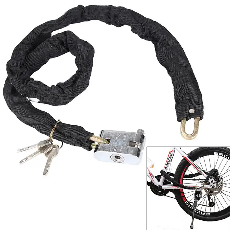 1Pcs Bicycle Lock Anti-theft Heavy Duty Motorbike Motorcycle Scooter Bike Motor Bicycle Chain Pad Lock with 3 Keys
1Pcs Bicycle Lock Anti-theft Heavy Duty Motorbike Motorcycle Scooter Bike Motor Bicycle Chain Pad Lock with 3 Keys