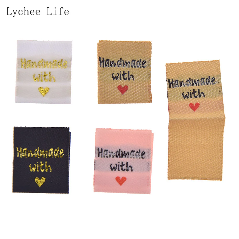 Этикетки Lychee Life с надписью Handmade With Love 50 шт. | Дом и сад