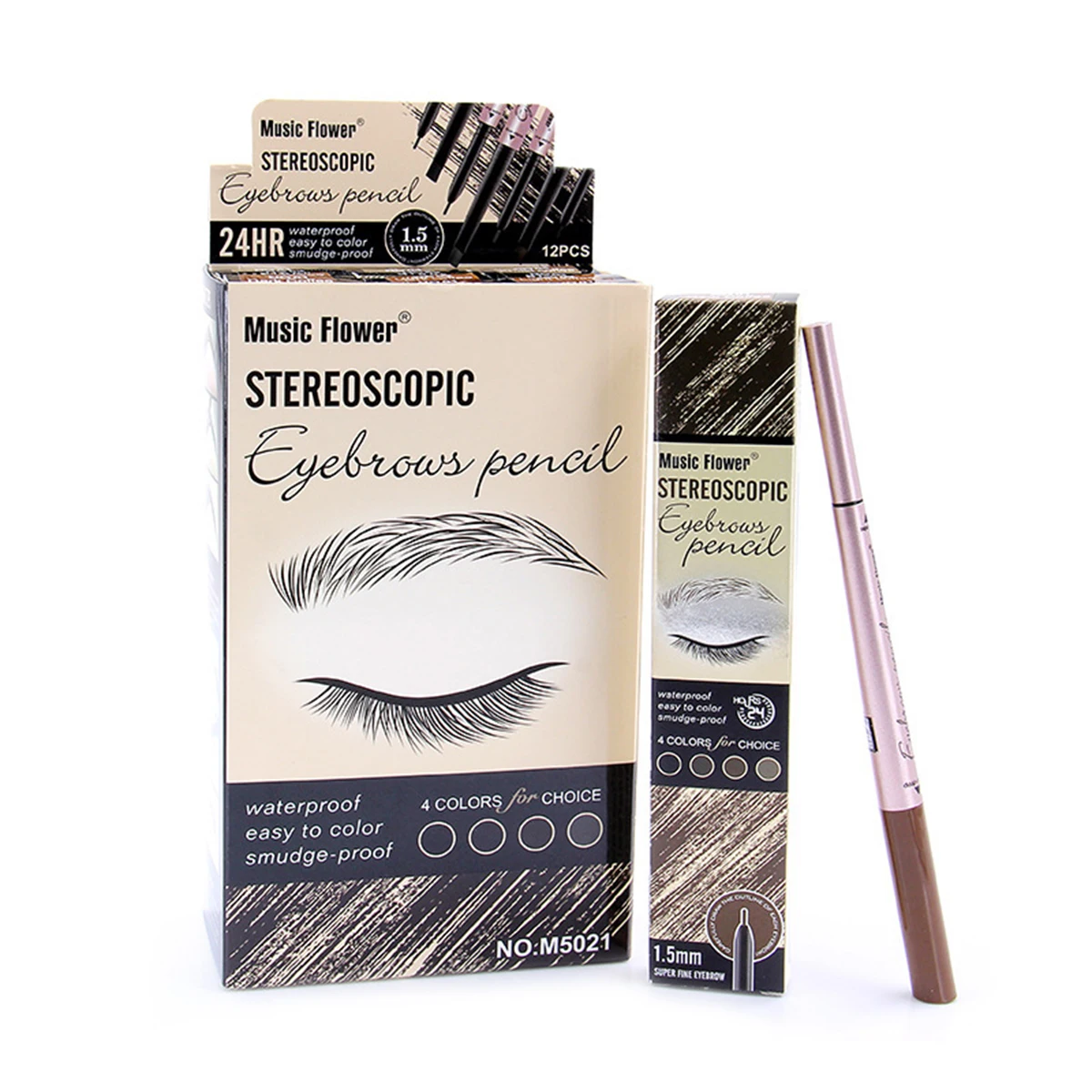 Natural Ultra-fine Double-headed Eyebrow Pencil Pull Line Dual-use Automatic Rotation Waterproof Sweat Color Eyebrow Pencil
Natural Ultra-fine Double-headed Eyebrow Pencil Pull Line Dual-use Automatic Rotation Waterproof Sweat Color Eyebrow Pencil