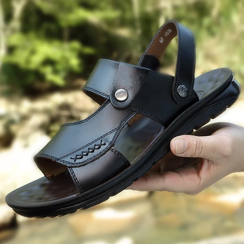 Men Leather Sandals Summer Classic Men Shoes Slippers Soft Sandals Men Roman Comfortable Outdoor Walking Footwear Solid
Men Leather Sandals Summer Classic Men Shoes Slippers Soft Sandals Men Roman Comfortable Outdoor Walking Footwear Solid